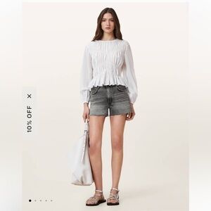 BDG Highrise Wash Out Black Raw Hem Jean Shorts Size 26